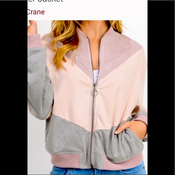 Paper Crane Jackets & Blazers - Paper Crane color block bomber jacket size Medium